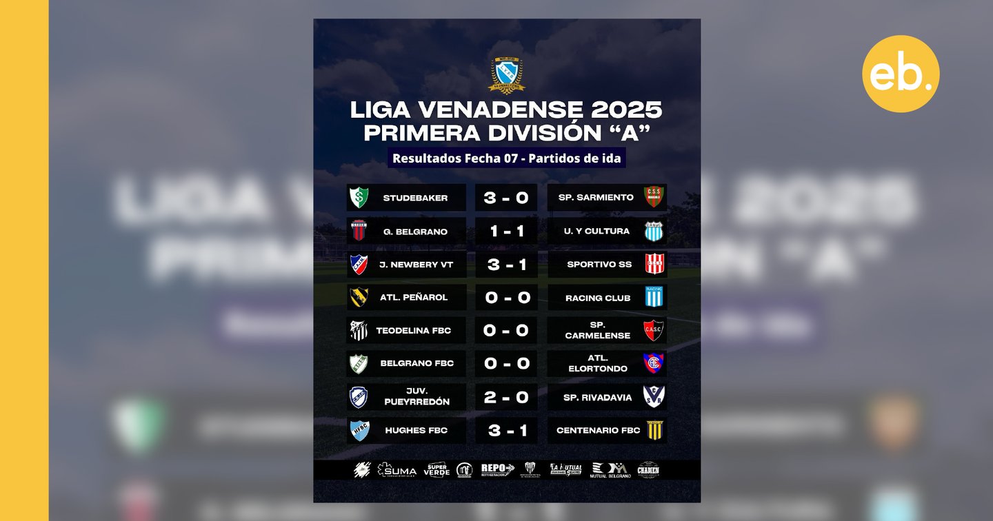 Pasó la séptima fecha de la Liga Venadense