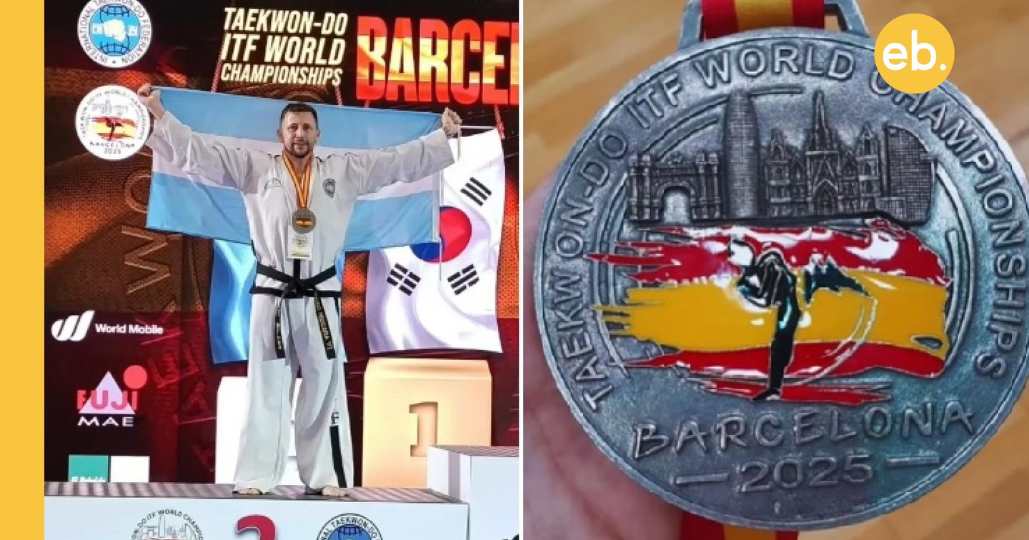 Mauro Beccaria subcampeón mundial de Taekwondo. Orgullo venadense
