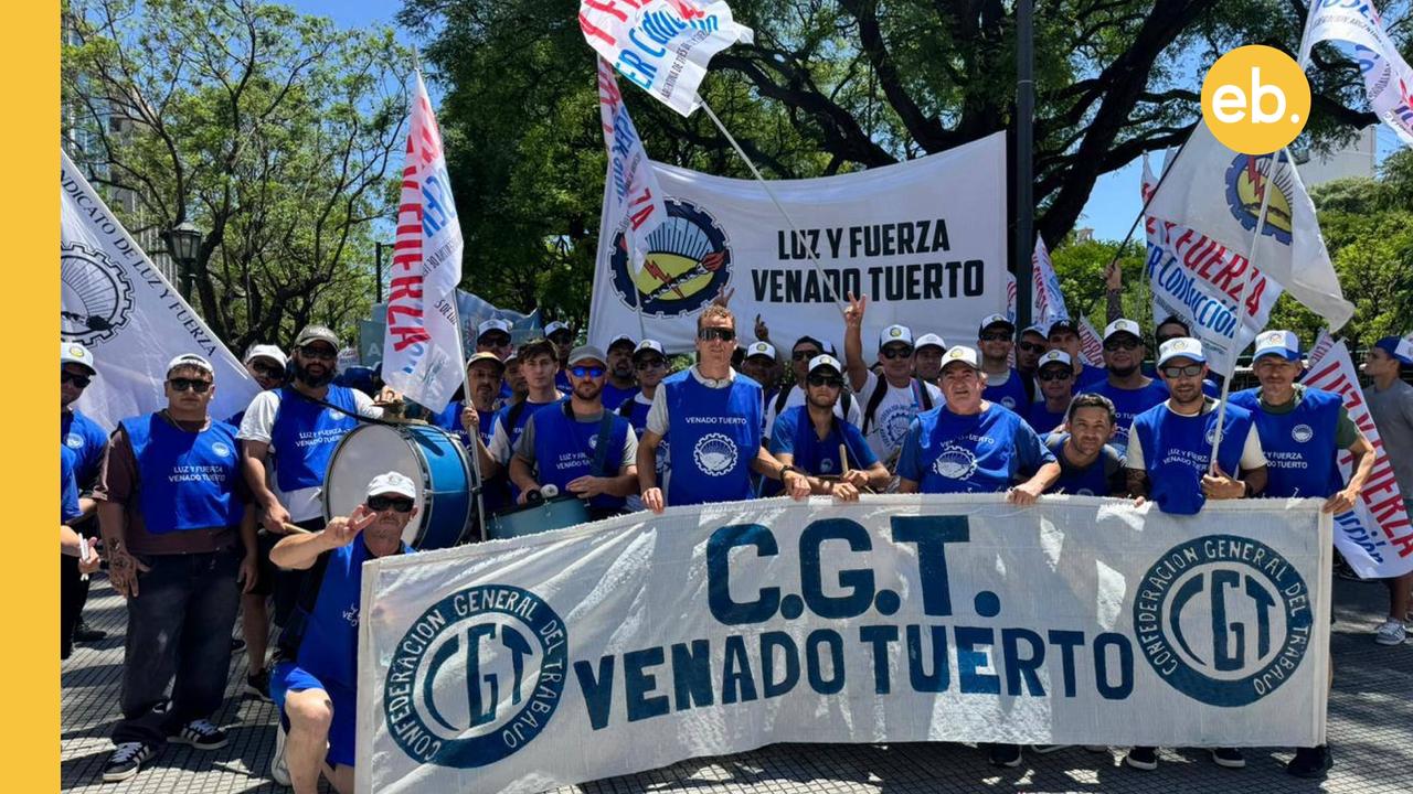 La CGT Regional Venado Tuerto estuvo presente en la marcha nacional contra la Reforma Laboral