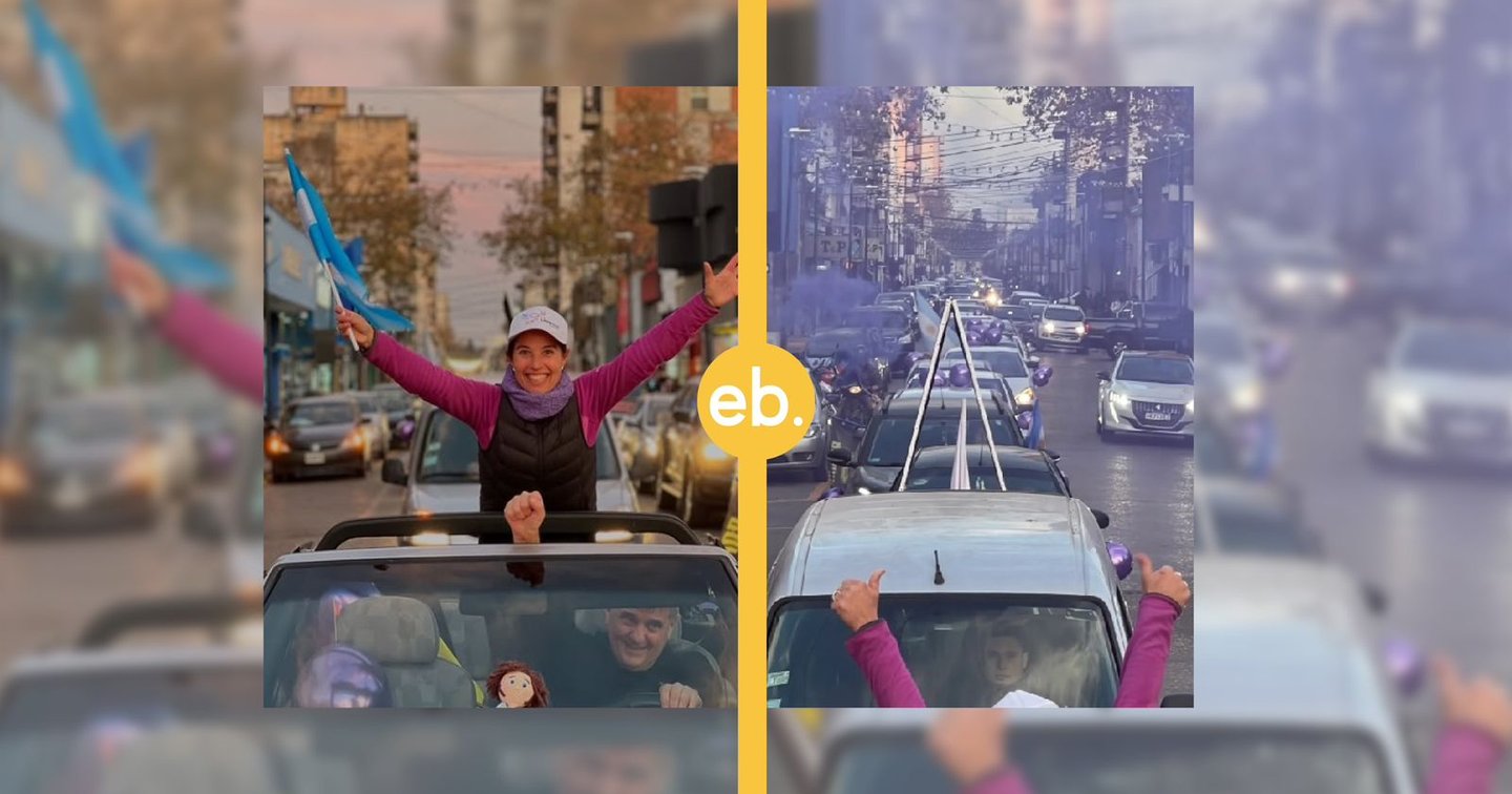 Los libertarios celebraron con caravana el ingreso de Marisel Fabiani al Concejo de Venado Tuerto