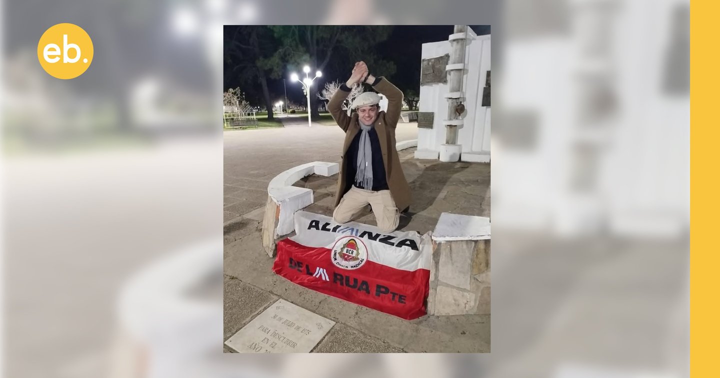 El particular festejo del ahora Intendente de Teodelina